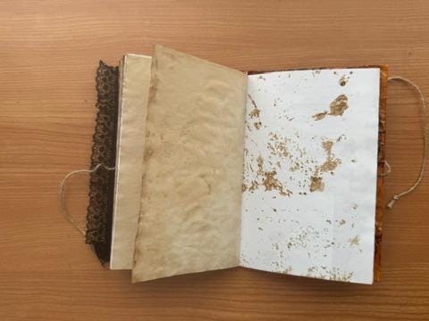 Blood Moon Manor Halloween Junk Journal, October Coven No. 6 of 8, Gothic Witch Journal, Handmade Collector Grimoire