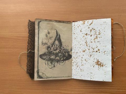 Blood Moon Manor Halloween Junk Journal, October Coven No. 6 of 8, Gothic Witch Journal, Handmade Collector Grimoire