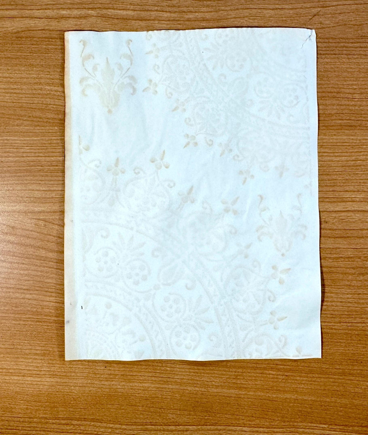 Hand Dyed Coffee Junk Journal Paper, Tea-Stained Paper, Stenciled, Mottled, Vintage Craft Ephemera, Bulk Paper Packs 5-500 Sheets