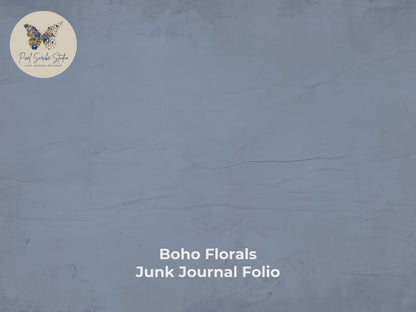 Floral Boho Waterfall Folio | Boho Memories: Capture Your Journey in a Whimsical Junk Journal | Digital Download | Print At Home