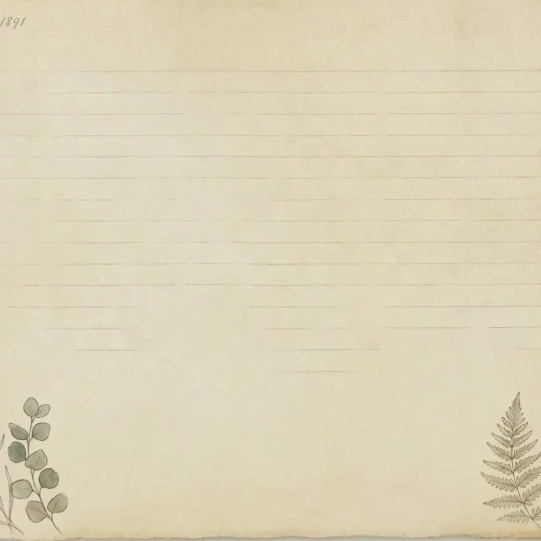 Botanical Lined Notes Journal Kit | Vintage Floral Printable Pages | Junk Journal Writing Paper | Instant Download | 8.5x11 PDF