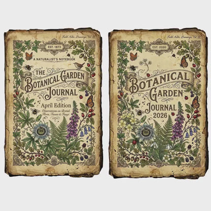 Spring Botanical Journal Printable Kit, Vintage Garden Journal Pages, Junk Journal Ephemera, Nature Planner, Botanical Cards & Envelope
